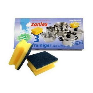 Santex, Губка Santex 3Шт Для Посуды, шт, ШК: 4007267820293
