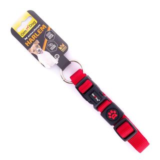 Нашийник HARLEM нейлон 2.0*35-51см червоний