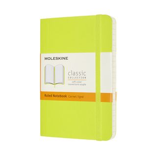 Записник Moleskine Classic Кишеньковий / Лінійка Лимонний Зелений М'який