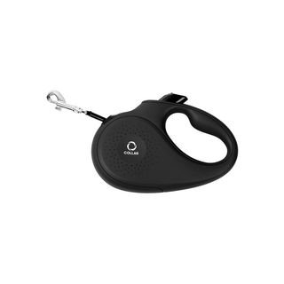 Повідець-рулетка Collar для собак чорний зі стрічкою S 15кг/5м