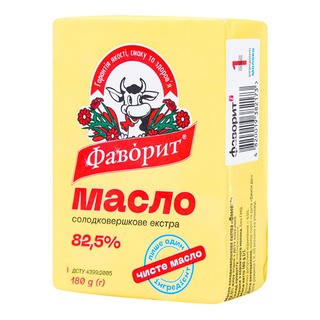 Масло Фаворит екстра 82,5% 180г м/у