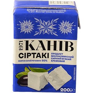 Продукт Канів 200г мякий крем сіртак 50% т.п