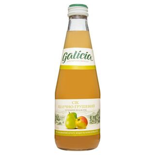 Сік Galicia яблучно-грушевий неосвітл. скло 0,3л