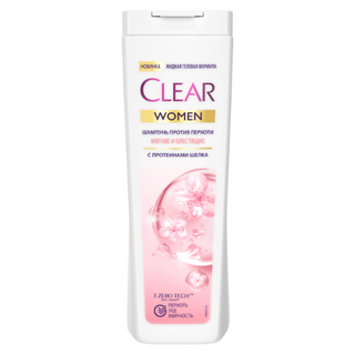 ქლიარი - შამპუნი ქალის დარბილება და  ბზინვარება კერატინით 380მლ 5121 Clear- shampoo for women softening and shining with keratin 380 ml 5121
