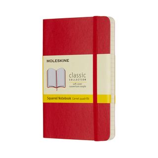 Записник Moleskine Classic Кишеньковий / Клітинка Червоний М’який