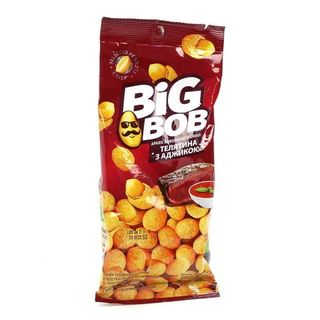 ბიგ ბობ მიწისთხილი საქონლის და აჯიკის არომატით 60 გრ/4820182060908 1ც