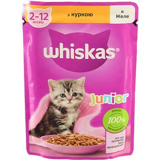 Корм Віскас 85г д.кошеня курка в желе