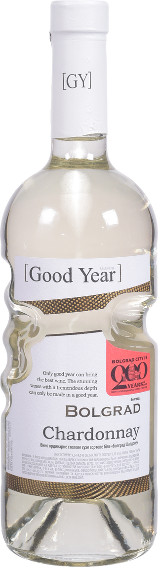 Вино Болград Good Year Шардоне 0,75 л сух. біле