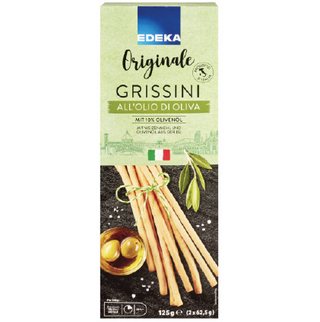 ხრაშუნა ჩხირები ზეითუნის ზეთით /EDEKA/ 125 გრ