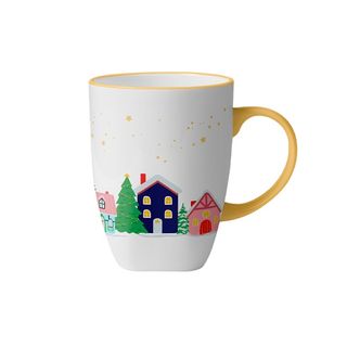 ჭიქა საახალწლო საშობაო სოფელი 350მლ