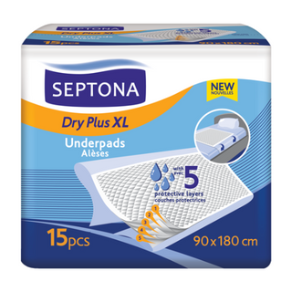 ზეწარი მწოლიარის სეპტონა 90X180სმ #15 0043/0259/030 SEPTONA INCONTINENCE UNDERPADS 90x180 in a bag with SAP #15 0043/0259/0303