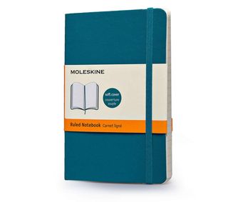 Записник Moleskine Classic Кишеньковий / Лінійка Аквамарин М’який