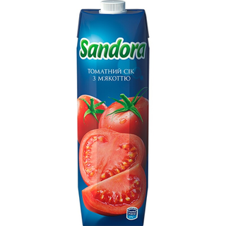 Сік SANDORA Томатний /10шт/0,95 л