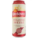 Пиво Krusovice Svetle світле фільтроване з/б 4.2% 0.5 л