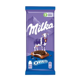 Шоколад Milka с круглым печеньем Oreo с начинкой со вкусом ванили 92 г