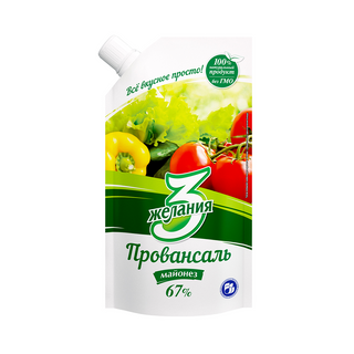 Майонез 3 Желания Провансаль 67% 380г