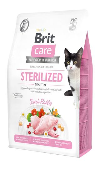 Brit Care Cat Sterilized Sensitive д/стеріз/кот чут/травл кролик 2кг
