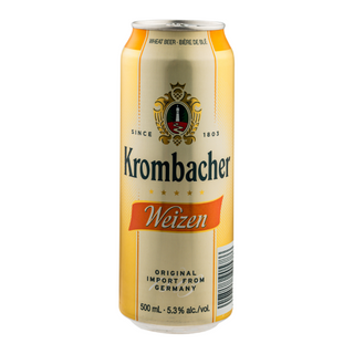 Пиво Krombacher Weizen світле нефільтроване 5.3% ж/б 0.5 л
