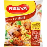 Локшина Reeva швидкого приготування яєчна по-домашньому з грибами 85 г