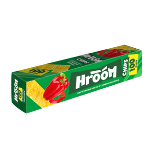 Чипси Hroom! XXL Паприка картопляні пластинки 100г