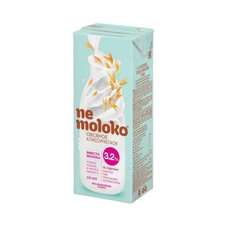 НАПИТОК NEMOLOKO 200Л ОВСЯНЫЙ КЛАССИЧЕСКИЙ ОБОГАЩ, ШК: 4680019568256