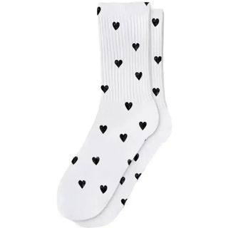 Шкарпетки жіночі Siela RFT високі RT1312-104 Сердечка р 39-42 біло-чорні