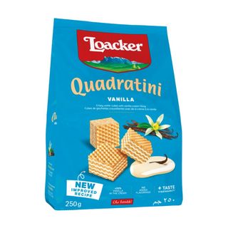Вафли Loacker Quadratini Vanille 250 Г