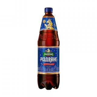 Пивo 1,12 л Львівськe Різдвянe тeмнe пaстepизoвaнe ПЕТ