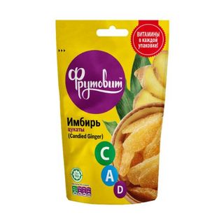 Цукаты Имбирь в сахаре Фрутовит 100г