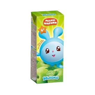 НЕКТАР 200 МЛ МАЛЫШАРИК ЯБЛОЧНЫЙ ОСВЕТЛЕНЫЙ, ШК: 4813163006194