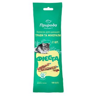 Колосок Фієста Трави та мінерали для шиншил, 100 г