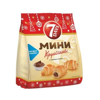 7Days Круассан., Круассаны 7Days 200Гр Мини Какао, шт, ШК: 5201360543205