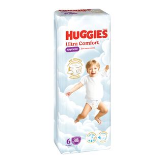 Huggies - ტრუსი ულტრა კომფორტი ბიჭის #6 - 38 ც