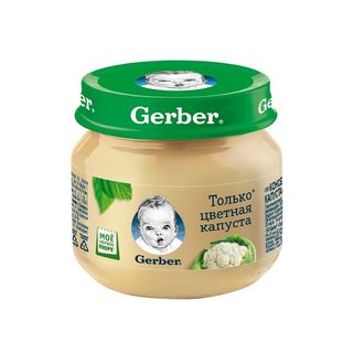 Gerber Пюре, Пюре Gerber 80Гр Цветная Капуста, шт, ШК: 5900452078662