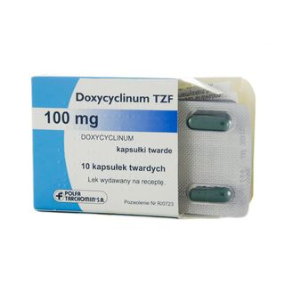 Doxycyclinum - დოქსიციკლინი TZF  0.1გ  10 კაფსულა