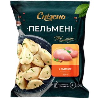 Пельмені з куркою 650г \"Сніжно\"