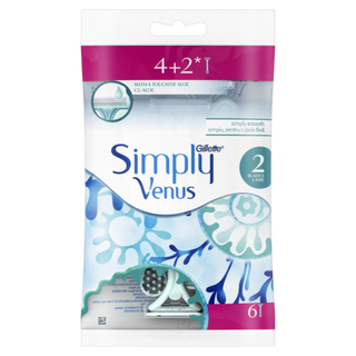 Бритви одноразові 4 + 2 шт Gillette Simply Venus 2 (промо)
