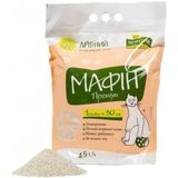Наповнювач Мафін д/кот туалету бентонітовий дрібний 0,1-0,2мм 4,5л