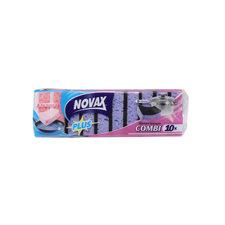 NOVAX ჭურჭლის სარეცხი ღრუბელი-10ც/4823058326528