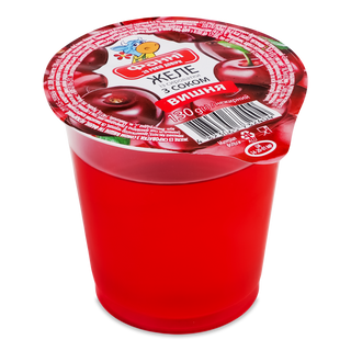 Желе Фанні Вишня із сироватки з соком стакан 130г