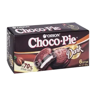 Печенье Orion Choco pie Dark 6шт 180г