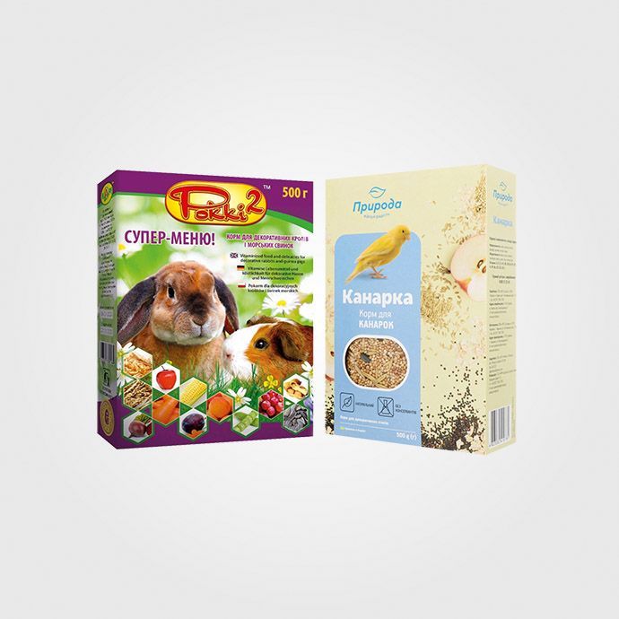 Корм для птахів, риб, інших тварин