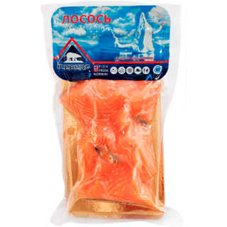 Лосось Iceberg хвостова частина слабосолона на шкірі 180 г