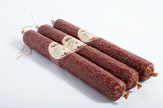 Зернистая сырокопченая колбаса-0,360 гр