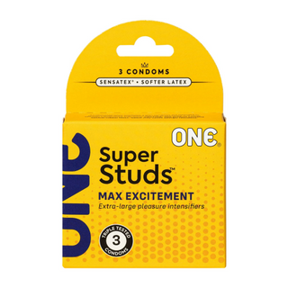 Презервативи ONE Super Studs, 3 шт
