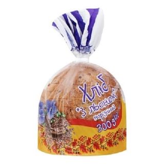 Хліб 300 г Формула смаку З льоном подовий нарізаний половинка пш п/ет ХХ