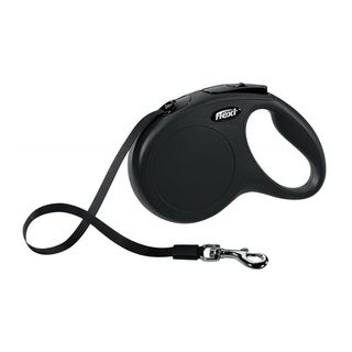 Рулетка Flexi NEW CLASSIC М 5м (стрічка) чорна