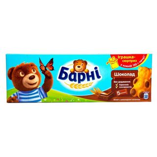 Бісквіт БАРНІ шоколадний / 150г