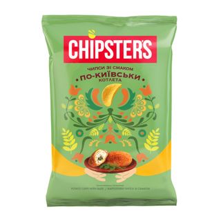 Чипси картопляні Chipster's зі смаком Котлета по-київськи 100г