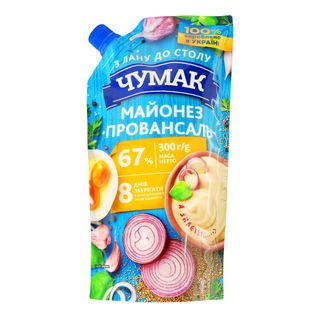 Майонез ЧУМАК Провансаль д/п 67% /300г